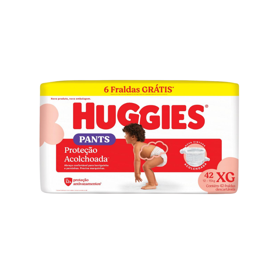Fralda Pants Huggies Hiperzinha XG (Pacote com 42 unidades)