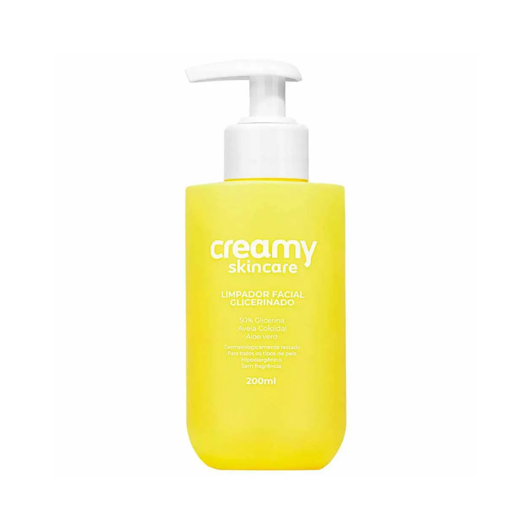 Limpador Facial Glicerinado Creamy (Embalagem de 200g)