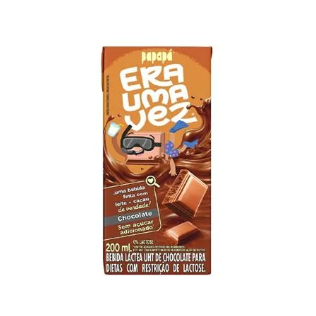 Bebida de Chocolate Era Uma Vez Papapa (Embalagem de 200ml)