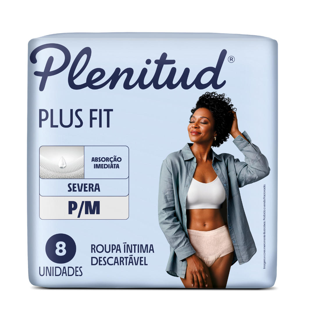 Roupa Íntima Descartável Plenitud Plus Fit P/M (Embalagem com 8 unidades)