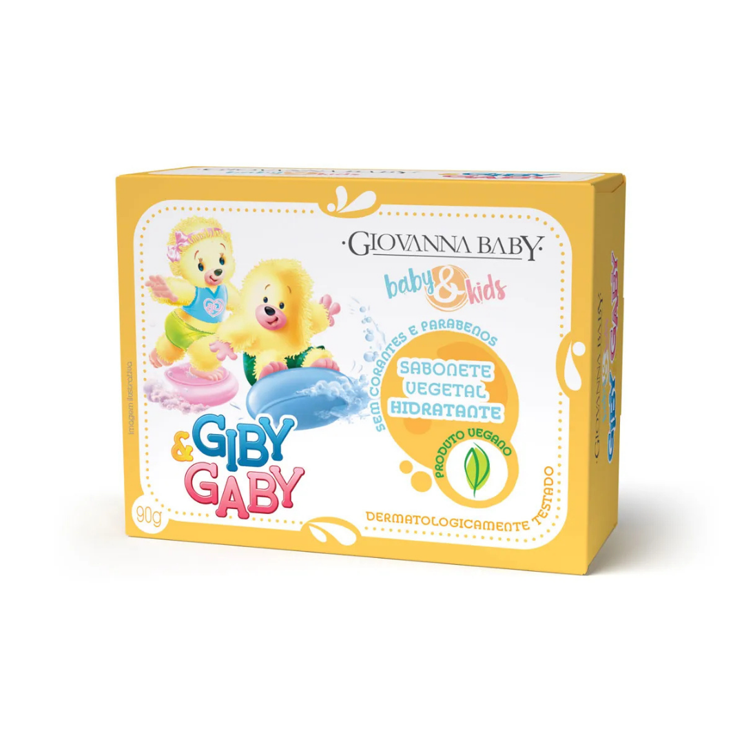 Sabonete Giby&gaby Barra Baby&kids Giovanna Baby (Embalagem de 90g)