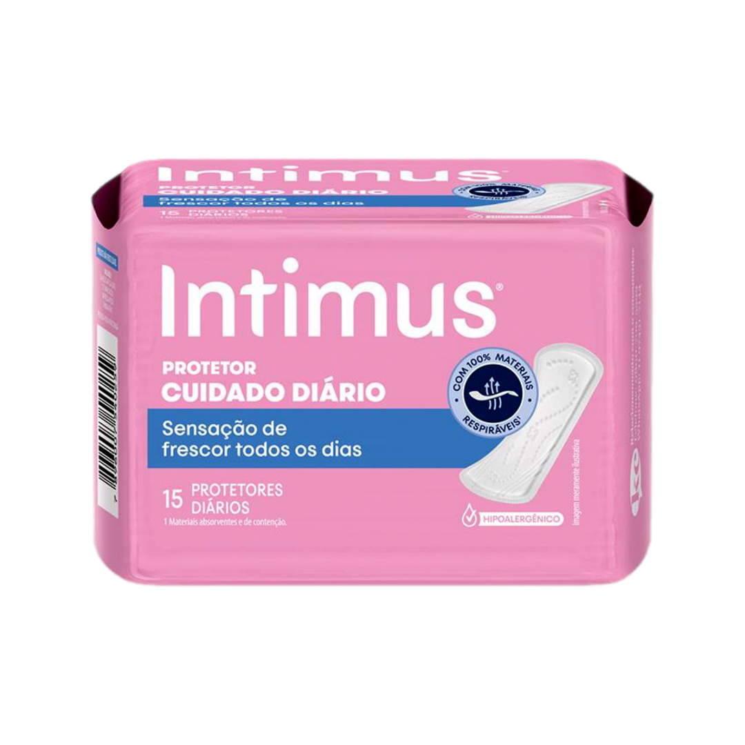 Protetor Diário Intimus Antibac (Embalagem com 15 unidades)