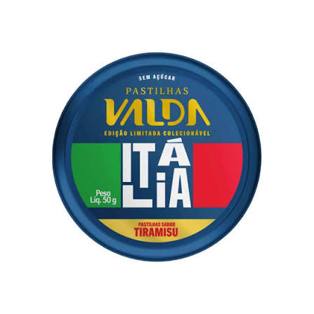 Valda Campeões Italia Tiramisu Eurofarma (Embalagem de 50g)