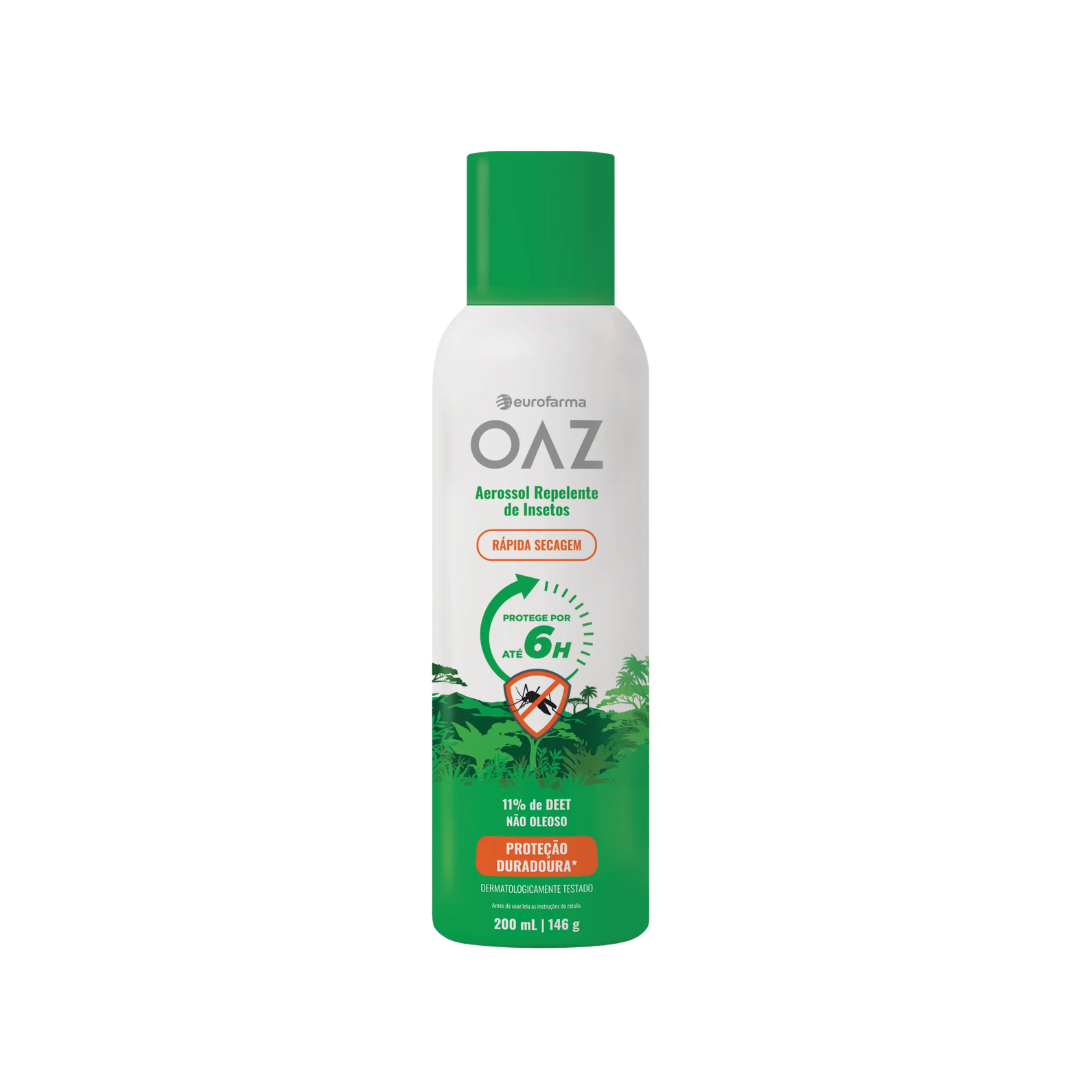 Repelente Oaz Aerossol 6h Eurofarma (Embalagem de 200ml)