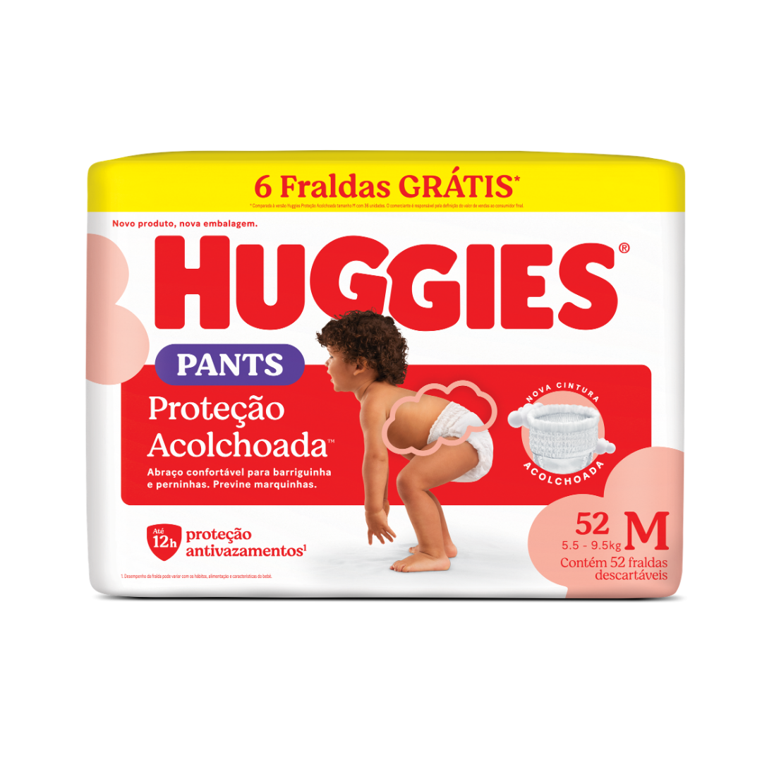Fralda Pants Huggies Hiperzinha M (Pacote com 52 unidades)