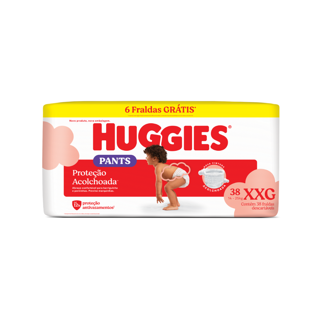 Fralda Pants Huggies Hiperzinha XXG (Pacote com 38 unidades)