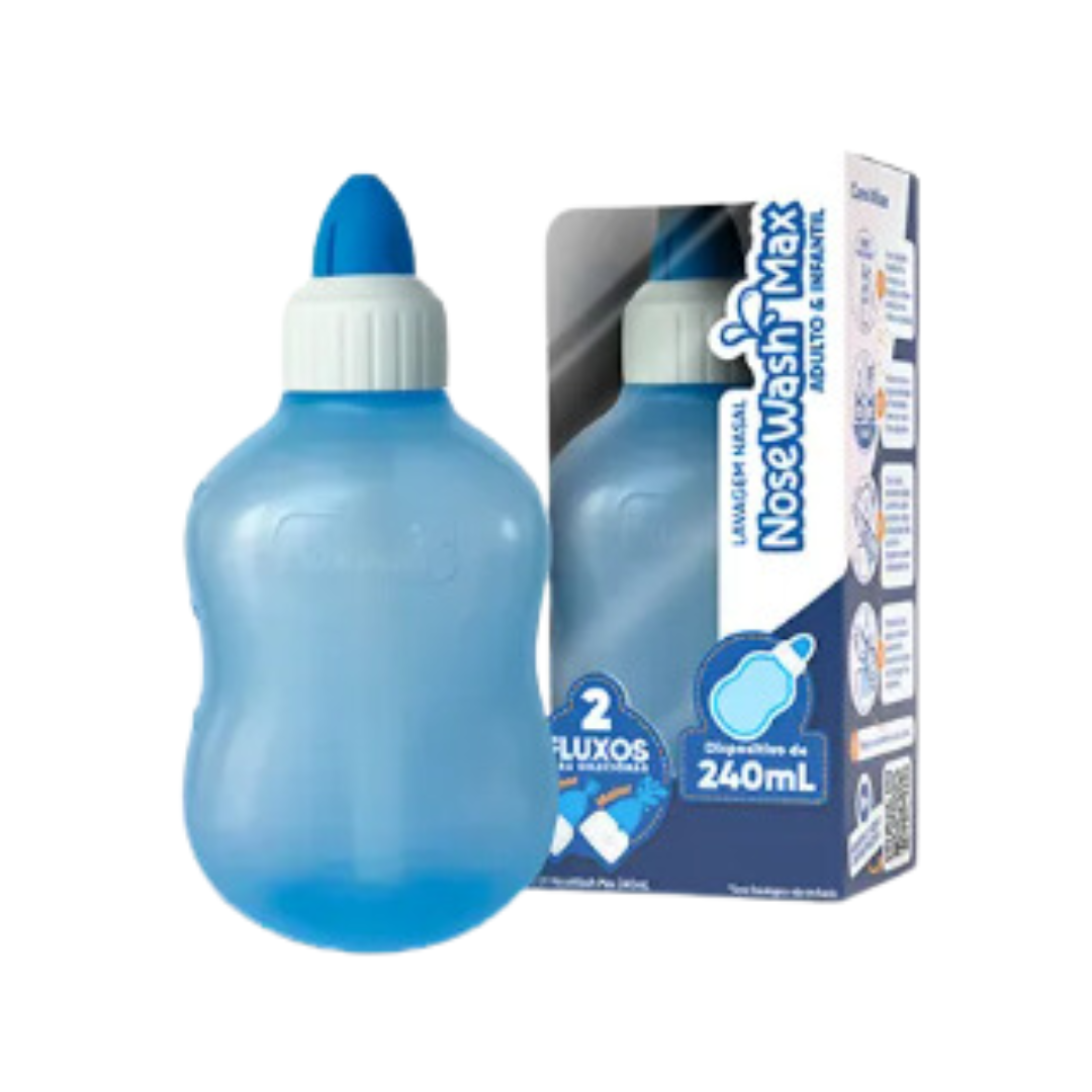 Dispensador. Nasal Nosew Adulto e Infantil Nosewash Max (Embalagem de 240ml)