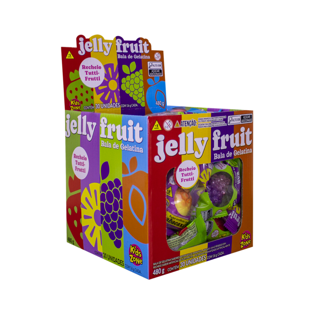 Bala de Gelatina Fruta Jelly Fruit Kids Zone