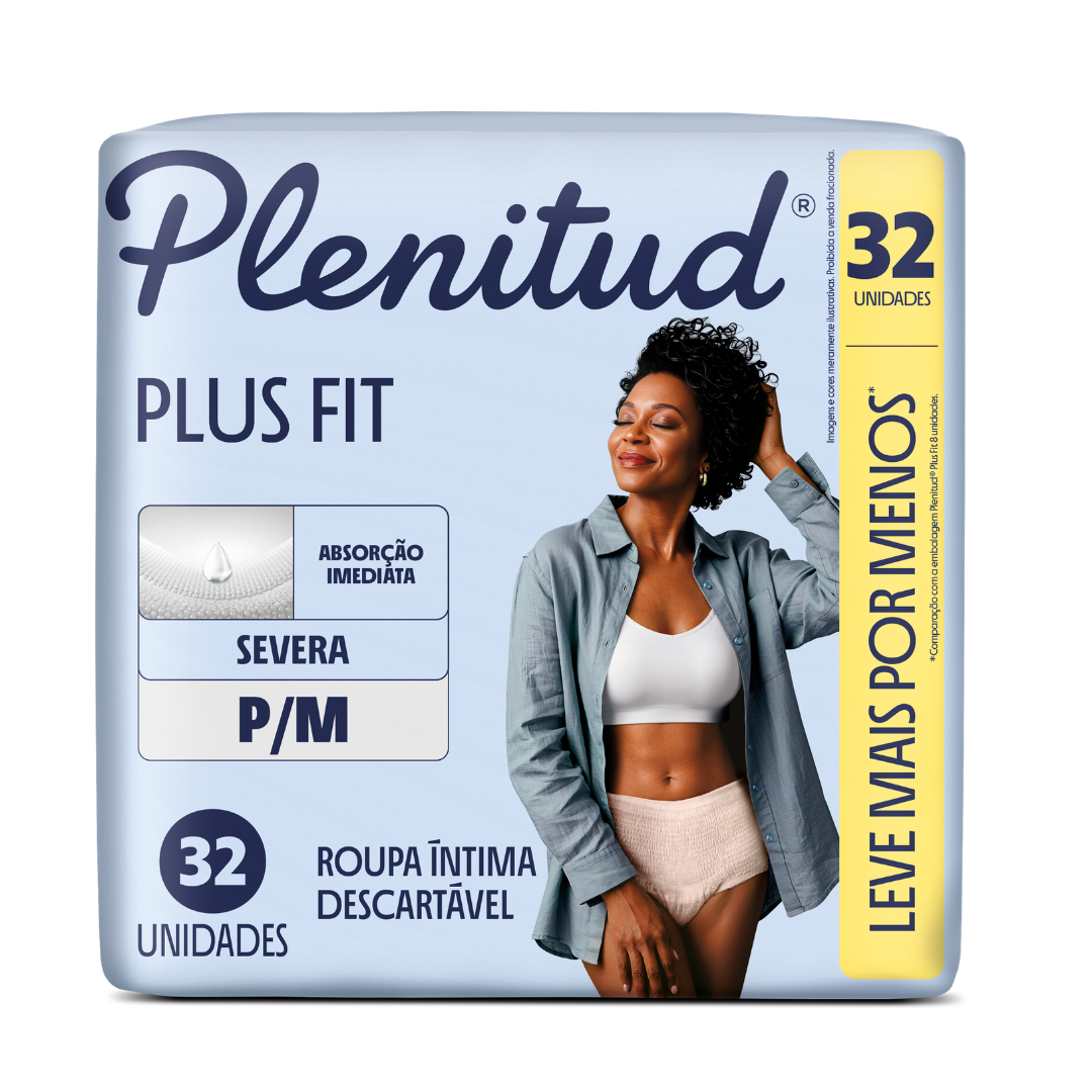 Roupa Íntima Descartável Plenitud Plus Fit P/M (Embalagem com 32 unidades)