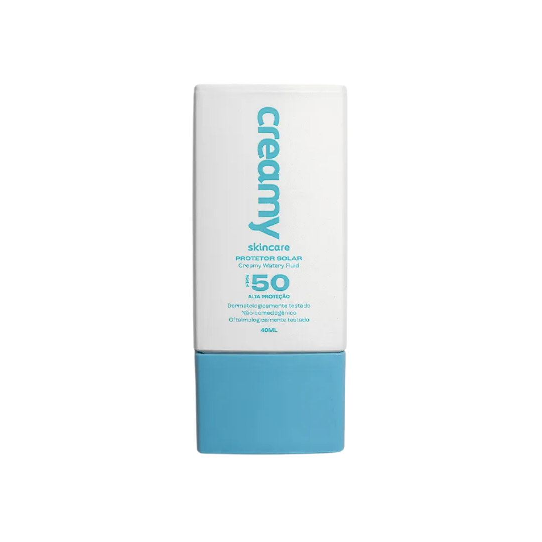 Protetor Solar Watery Fluid F0ps50 Creamy (Embalagem de 40ml)