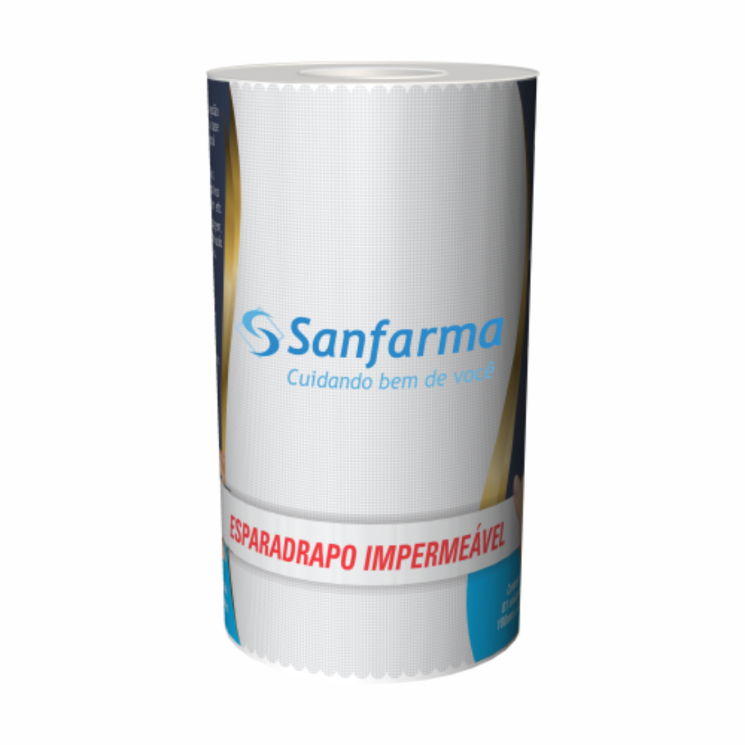 Esparadrapo Impermeavel 50mm X 4,5m Sanfarma (Embalagem de 50mmx4,5m)