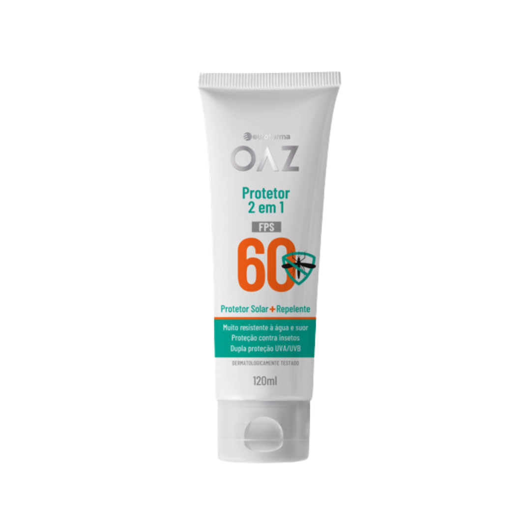Protetor Solar Repelente Oaz Fps60 Eurofarma (Embalagem de 120ml)