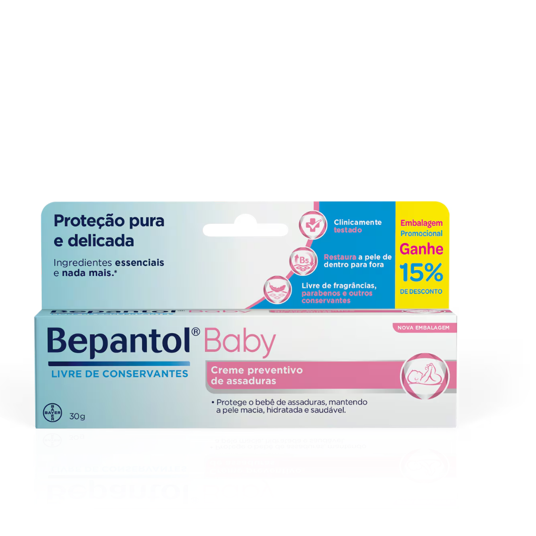 Creme Assaduras Bepantol Baby Bayer (Bisnaga de 30g)