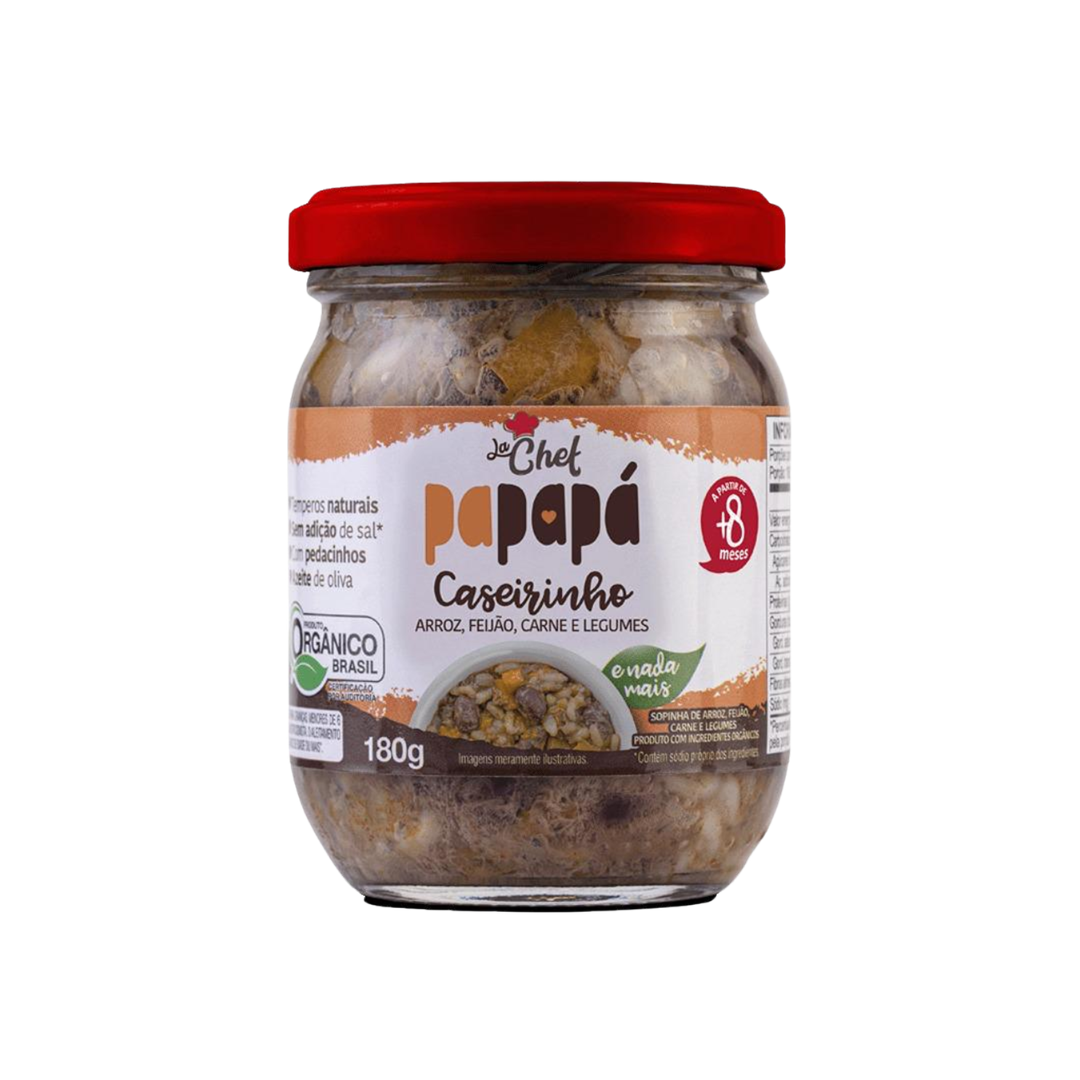 Sopa Caseirinho Arroz Feijão Carne Legumes Papapa (Embalagem de 180g)