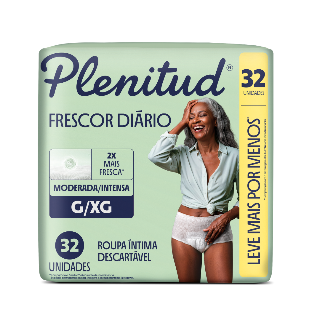 Roupa Íntima Descartável Plenitud Classic G/XG (Embalagem com 32 unidades)