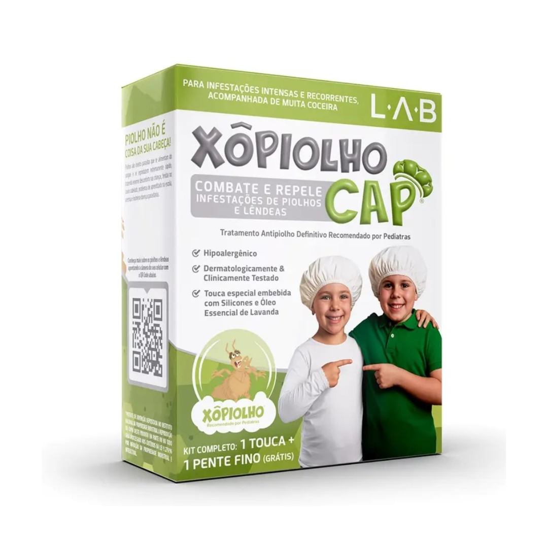Xô Piolho Cap Touca + Pente Pangea