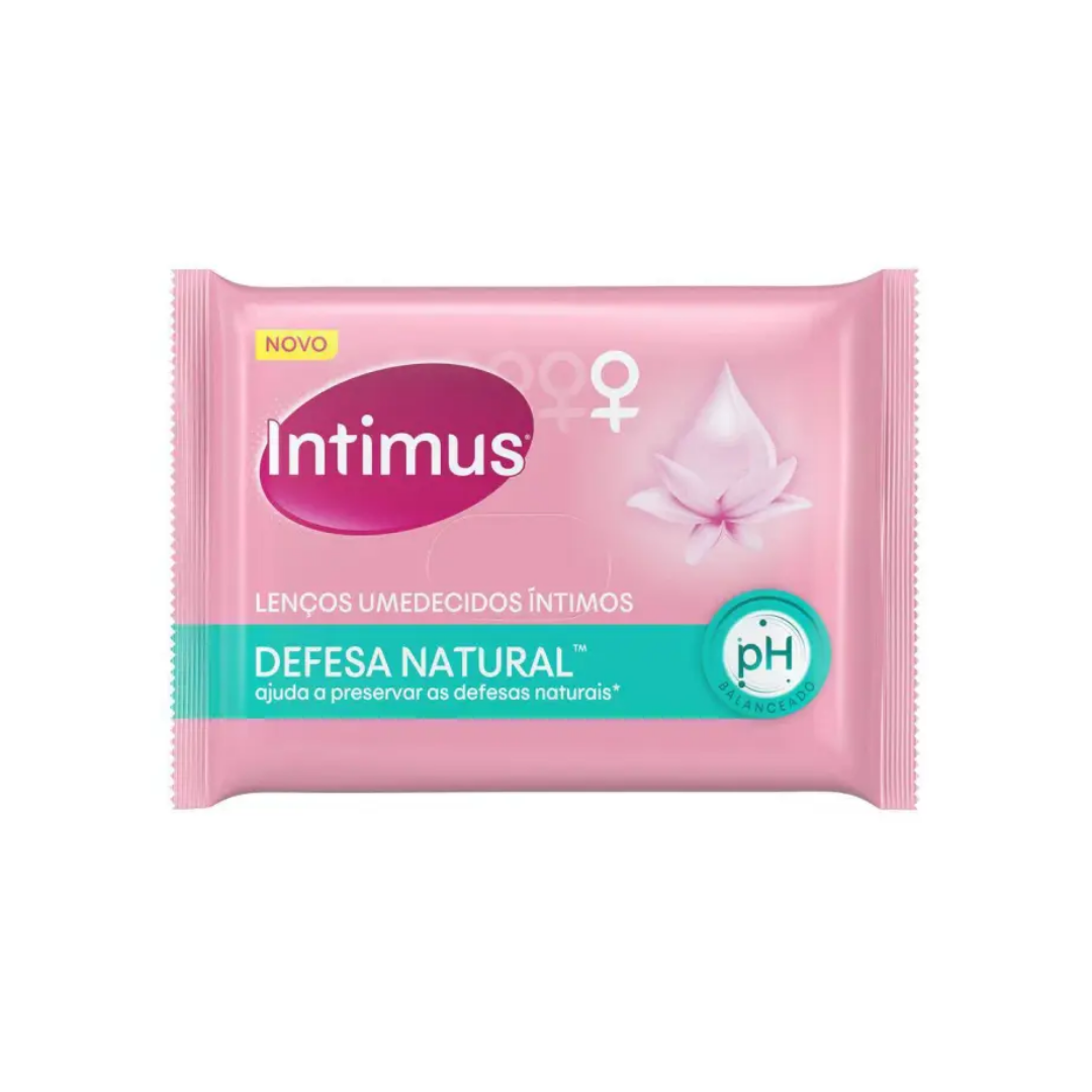 Lenço Umedecido Intimus Defesa Natural (Embalagem com 16 unidades)