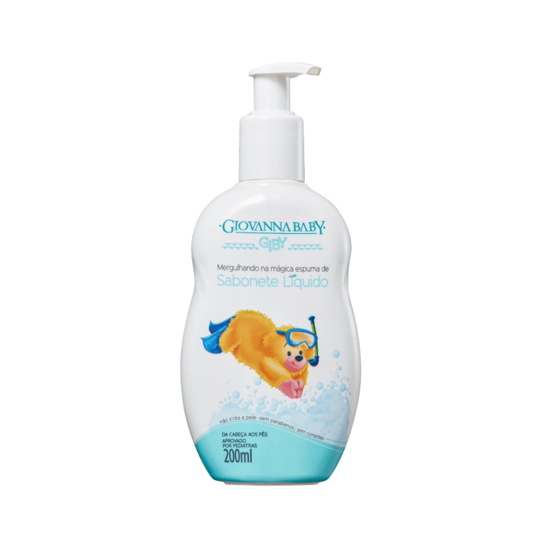 Sabonete Giby Liquido Bebe Giovanna Baby (Embalagem de 200ml)