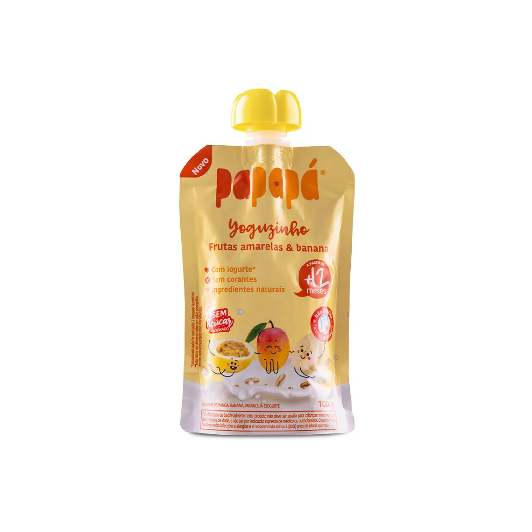 Iogurte Frutas Amarelas e Banana Papapa (Embalagem de 100g)