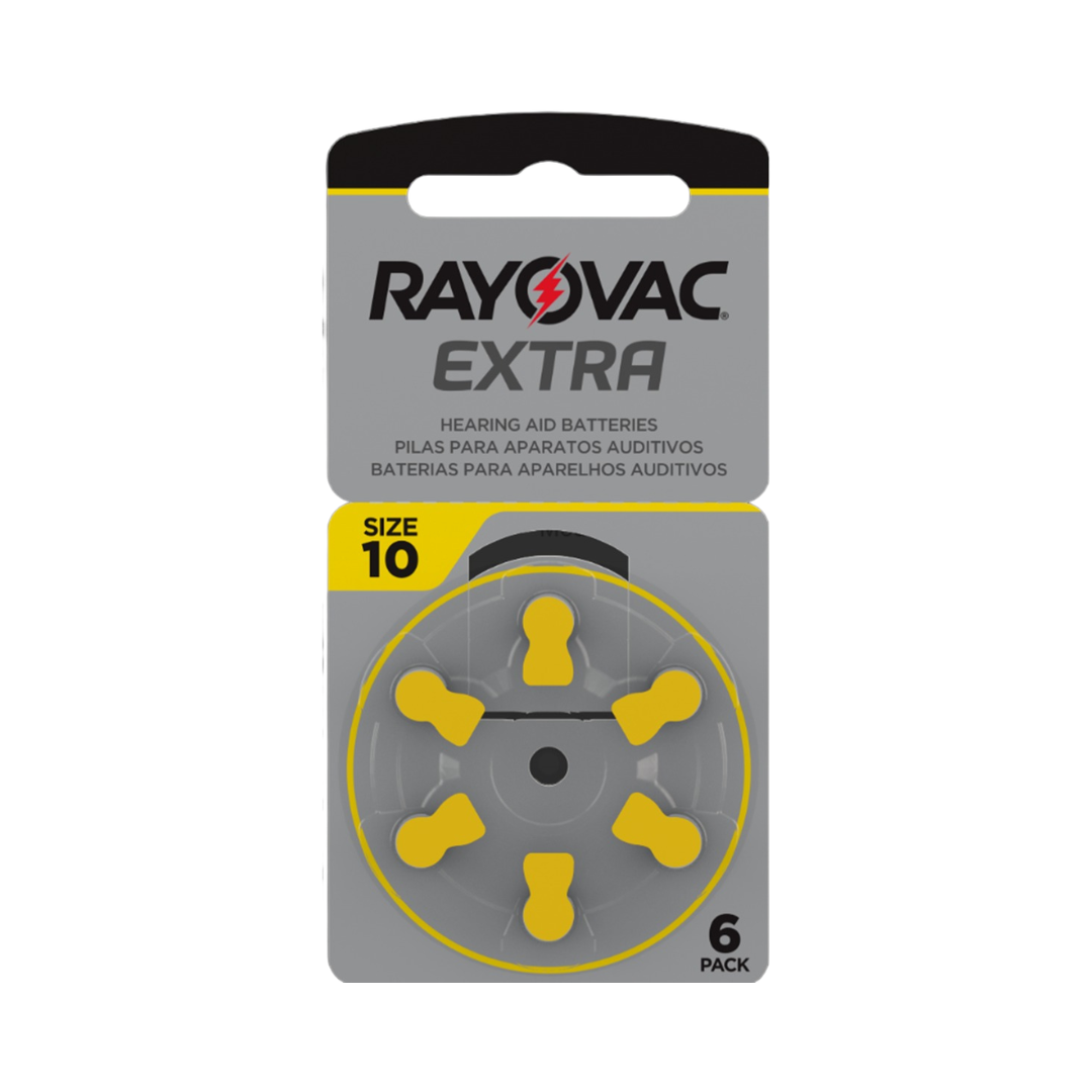 Pilha Audit Rayovac Adv Tam10 (Cartela com 6 unidades)
