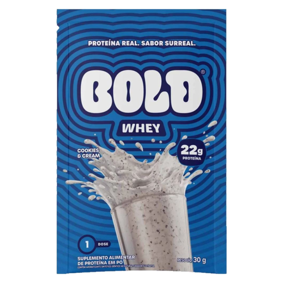 Whey Cookies&cream Sache Bold (Embalagem com 10 unidades de 30g)