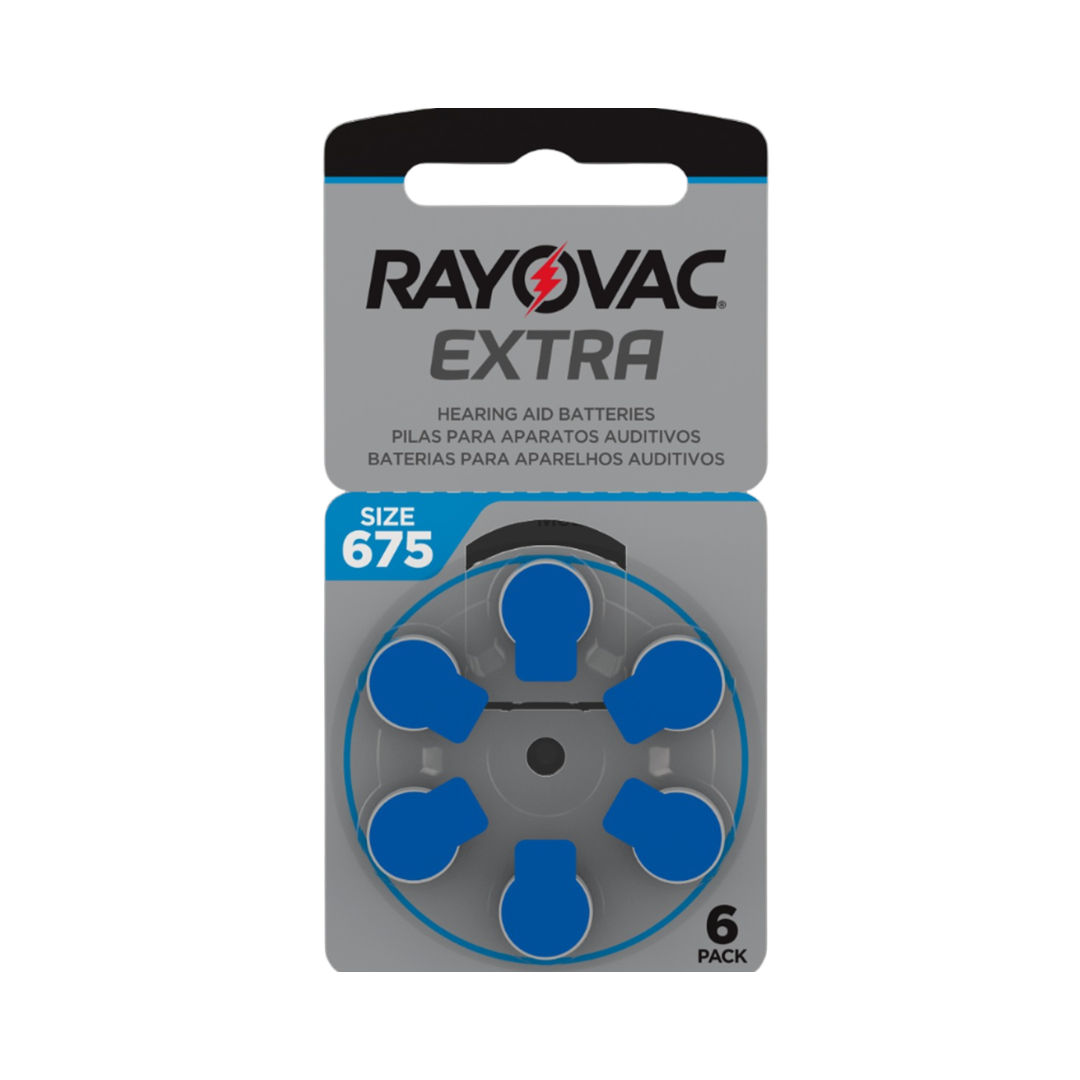 Pilha Audit Rayovac Adv Tam675 (Cartela com 6 unidades)