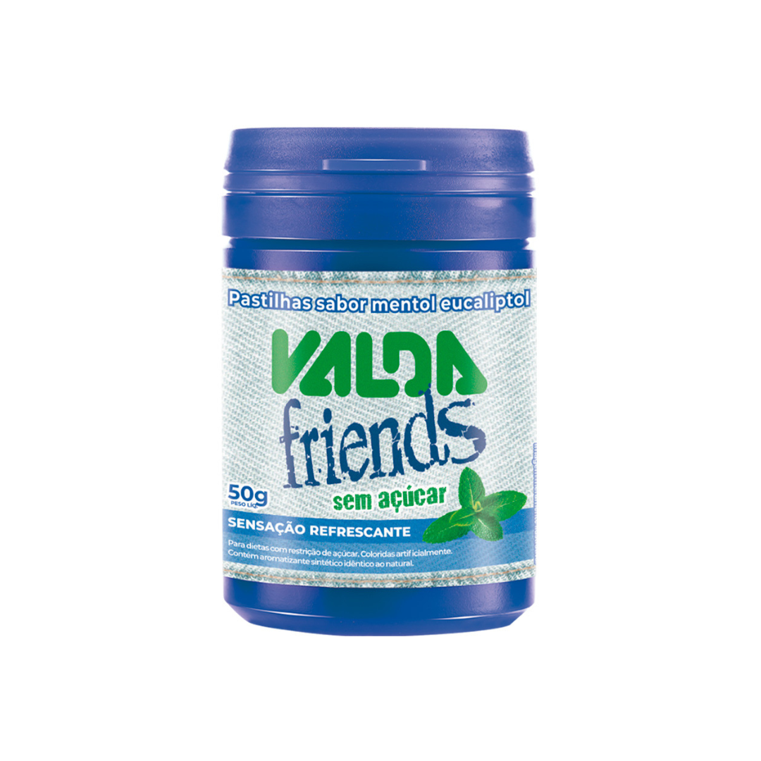 Valda Friends Mentol Eurofarma (Pote com 6 unidades de 50g)