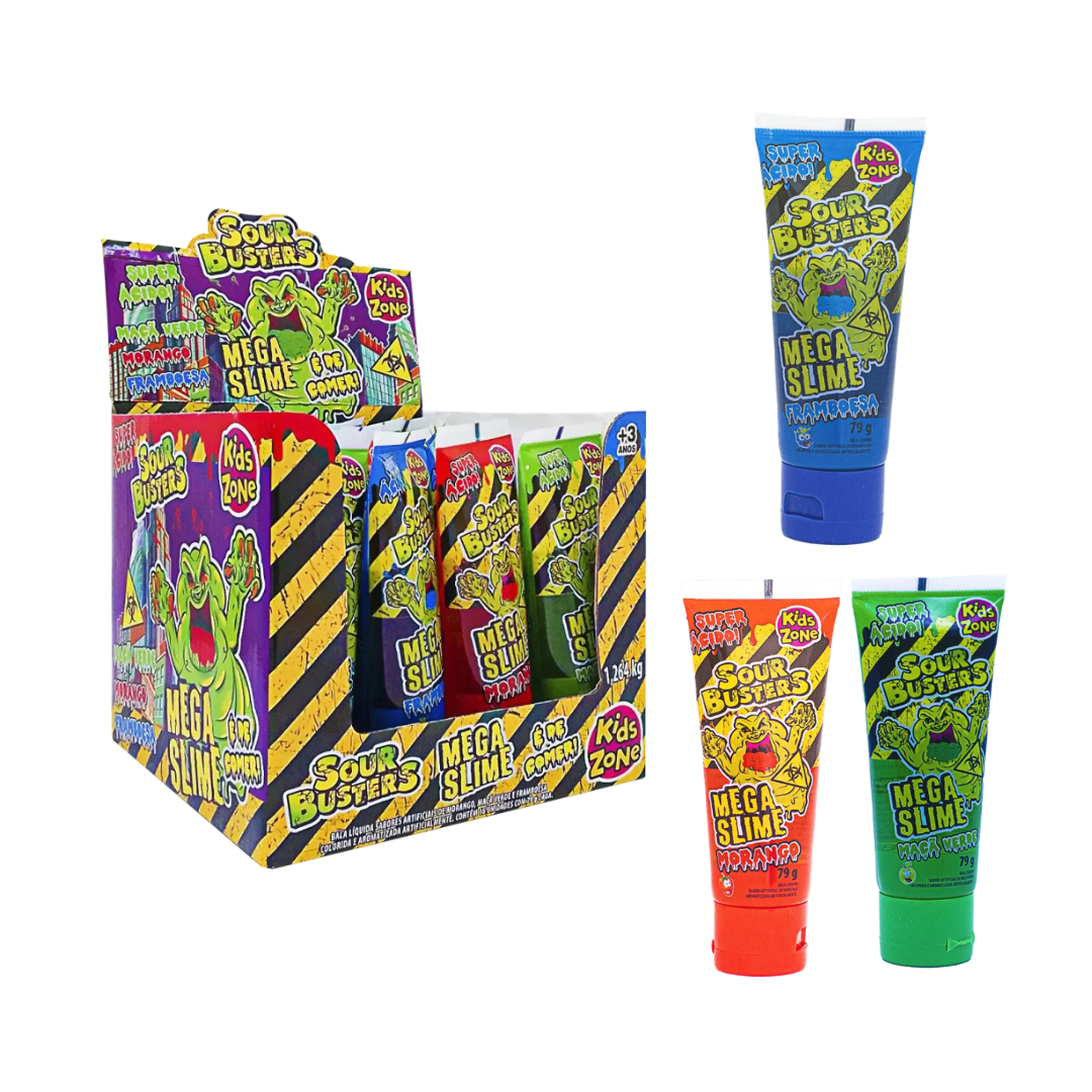 Slime Comestível Sour Busters Kids Zone (Embalagem de 79g)