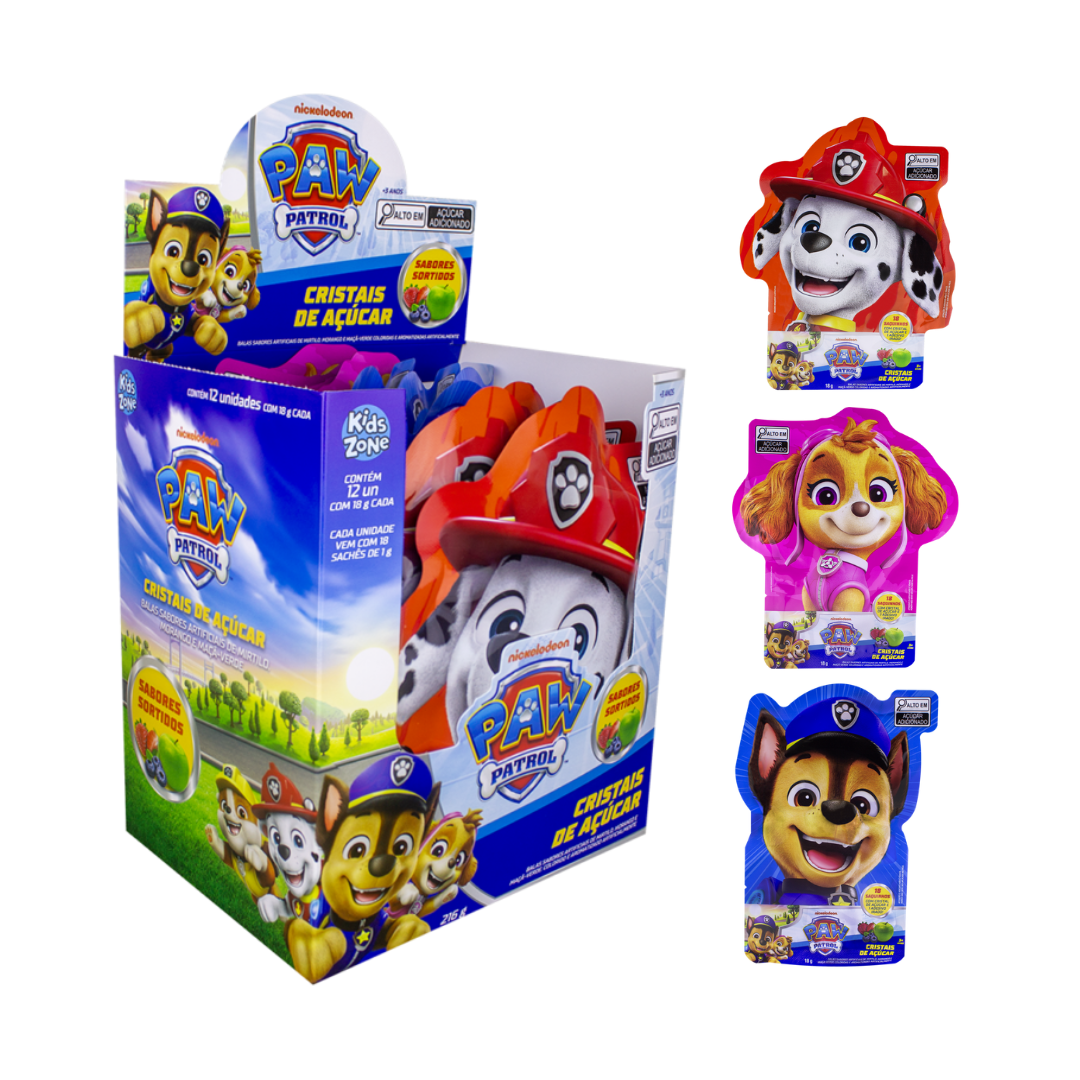 Cristais Explosivos Patrulha Canina Kids Zone (Embalagem de 18g)