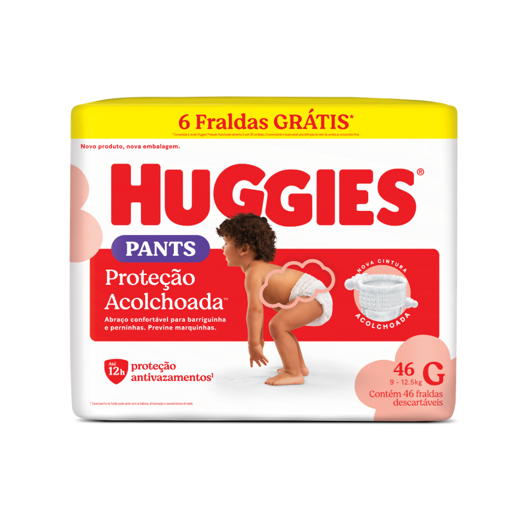 Fralda Pants Huggies Hiperzinha G (Pacote com 46 unidades)