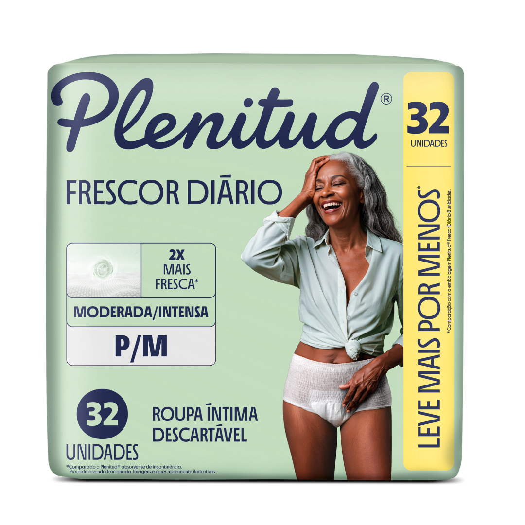 Roupa Íntima Descartável Plenitud Classic P/M (Embalagem com 32 unidades)