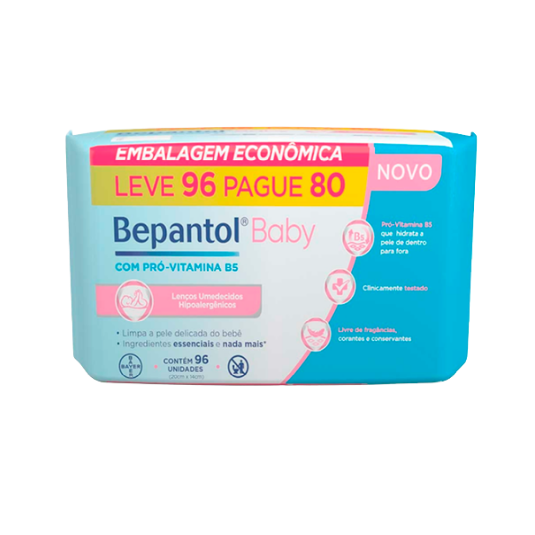 Lenço Umedecido Bepantol Baby Bayer (Pacote)