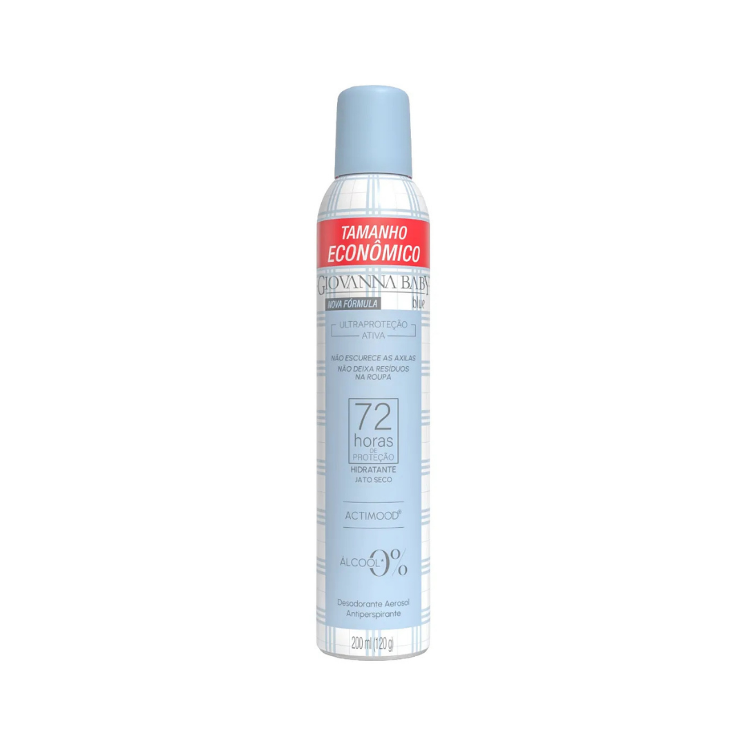 Desodorante Aerossol Blue 72h Giovanna Baby (Frasco de 200ml)