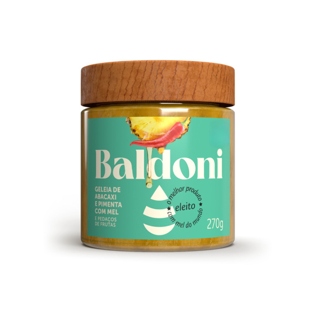 Geleia de Abacaxi com Pimenta Baldoni (Pote de 270g)