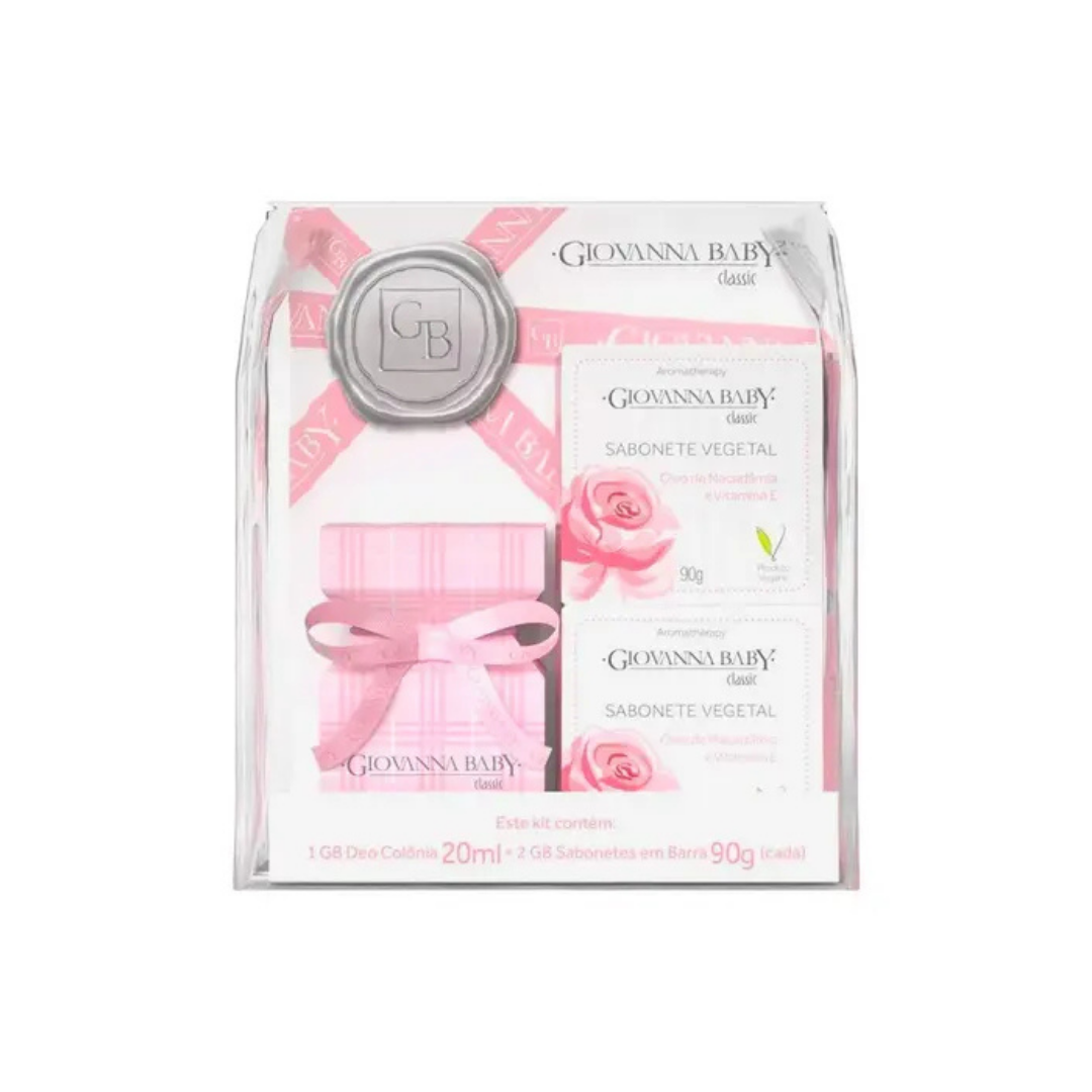 Kit Colonia Classic + 2 Sabonete Giovanna Baby (Embalagem de 20ml)