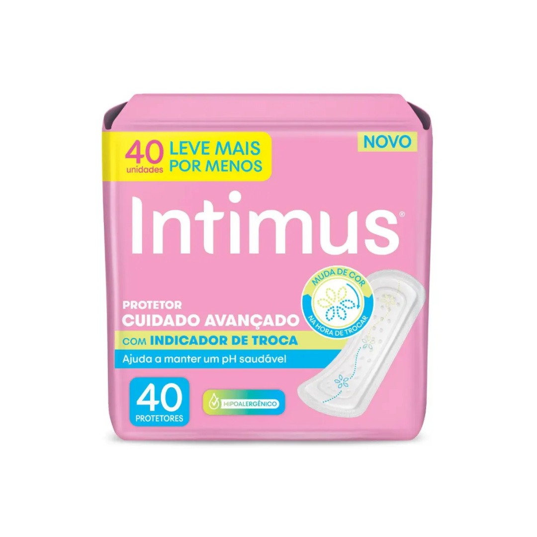 Protetor Diário Intimus Indica Troca40un (Embalagem com 40 unidades)