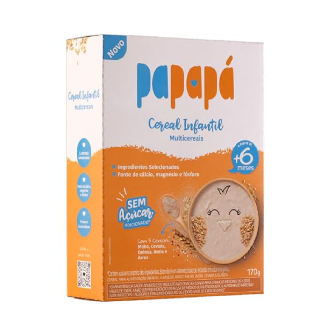 Cereal Infantil Multicereais (cx) Papapa (Embalagem de 170g)