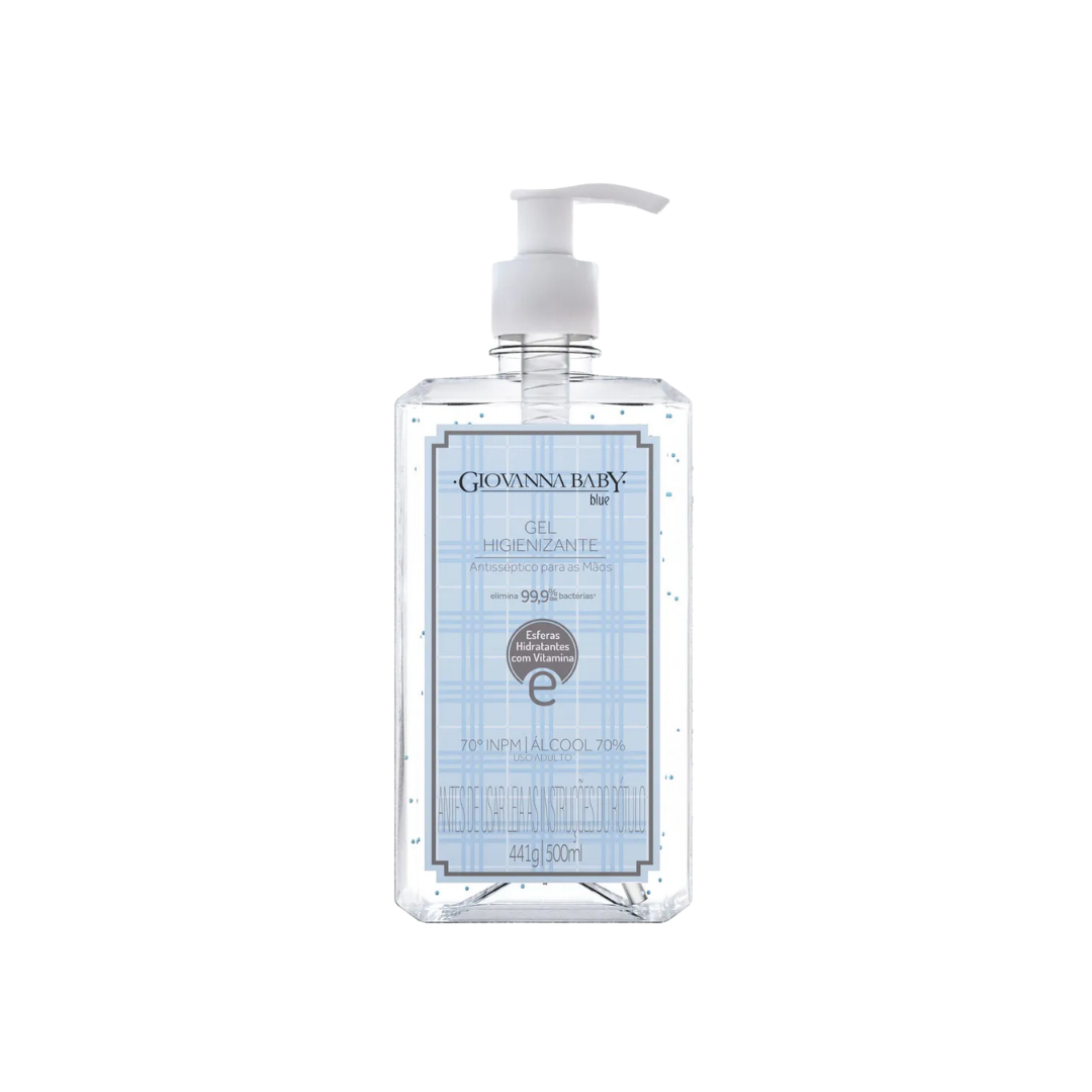 Alcool Gel Giovana Baby Blue 70% Giovanna Baby (Embalagem de 500ml)