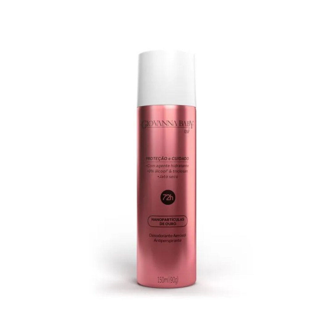 Desodorante Aerossol Rose Gold Giovanna Baby (Frasco de 150ml)
