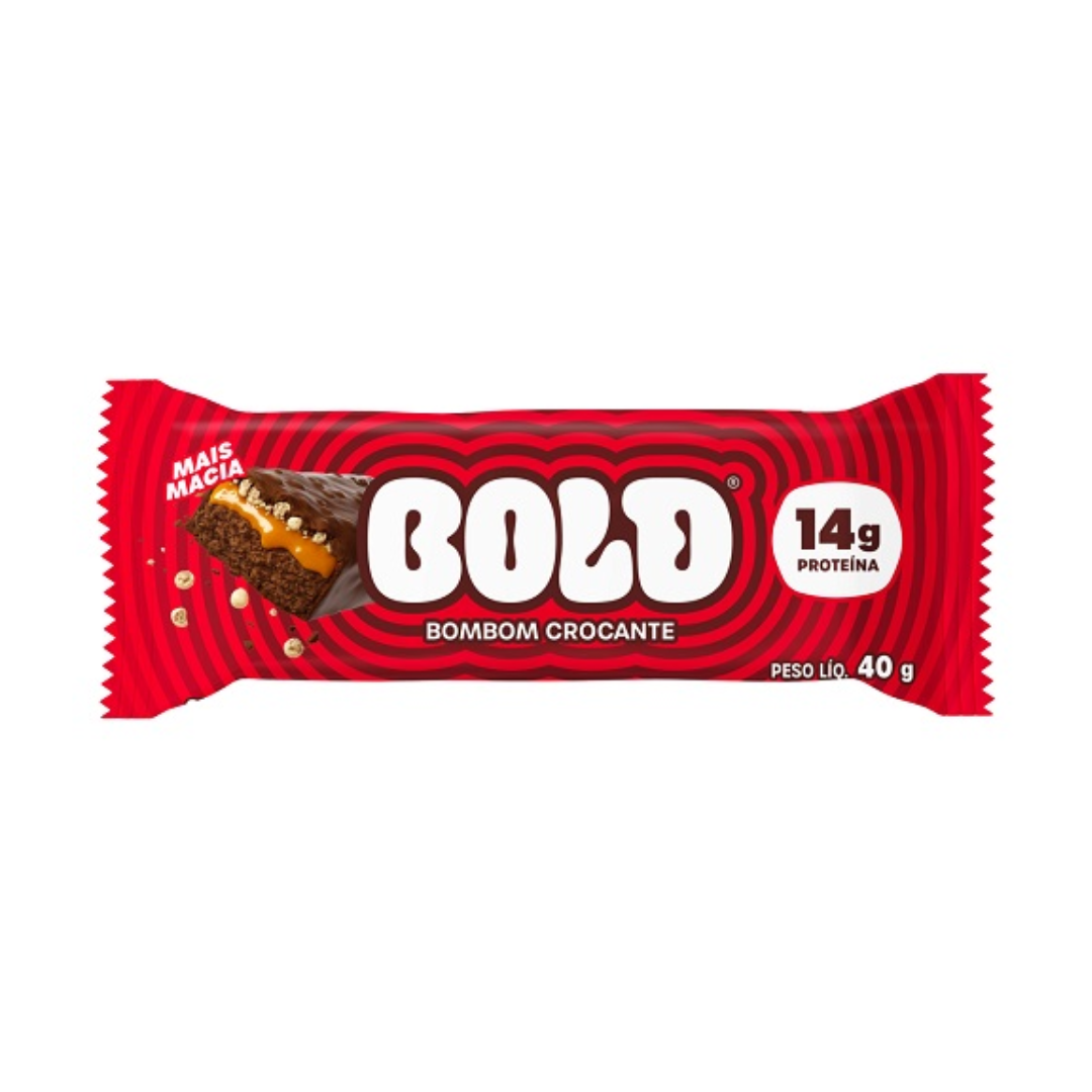 Barra de Proteína BOLD Bombom Crocante (Display com 12 unidades de 40g)