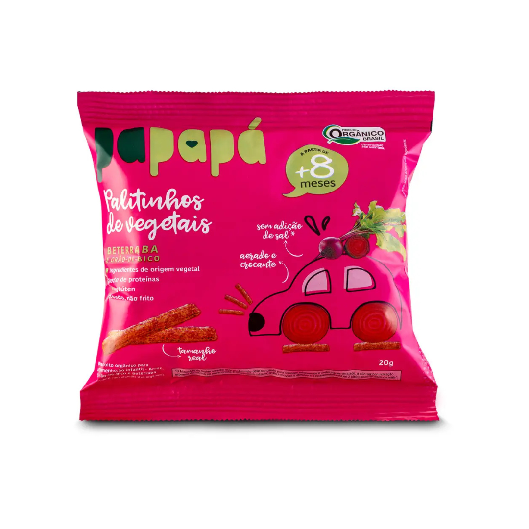 Palit de Vegetais Infantil Beterraba Papapa (Embalagem de 20g)