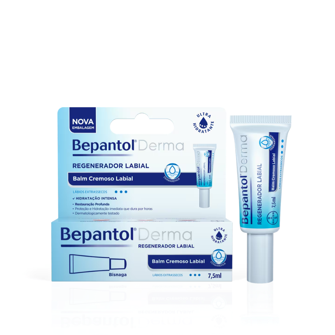 Balm Labial Bepantol Derma 7, Bayer (Embalagem de 7,5ml)