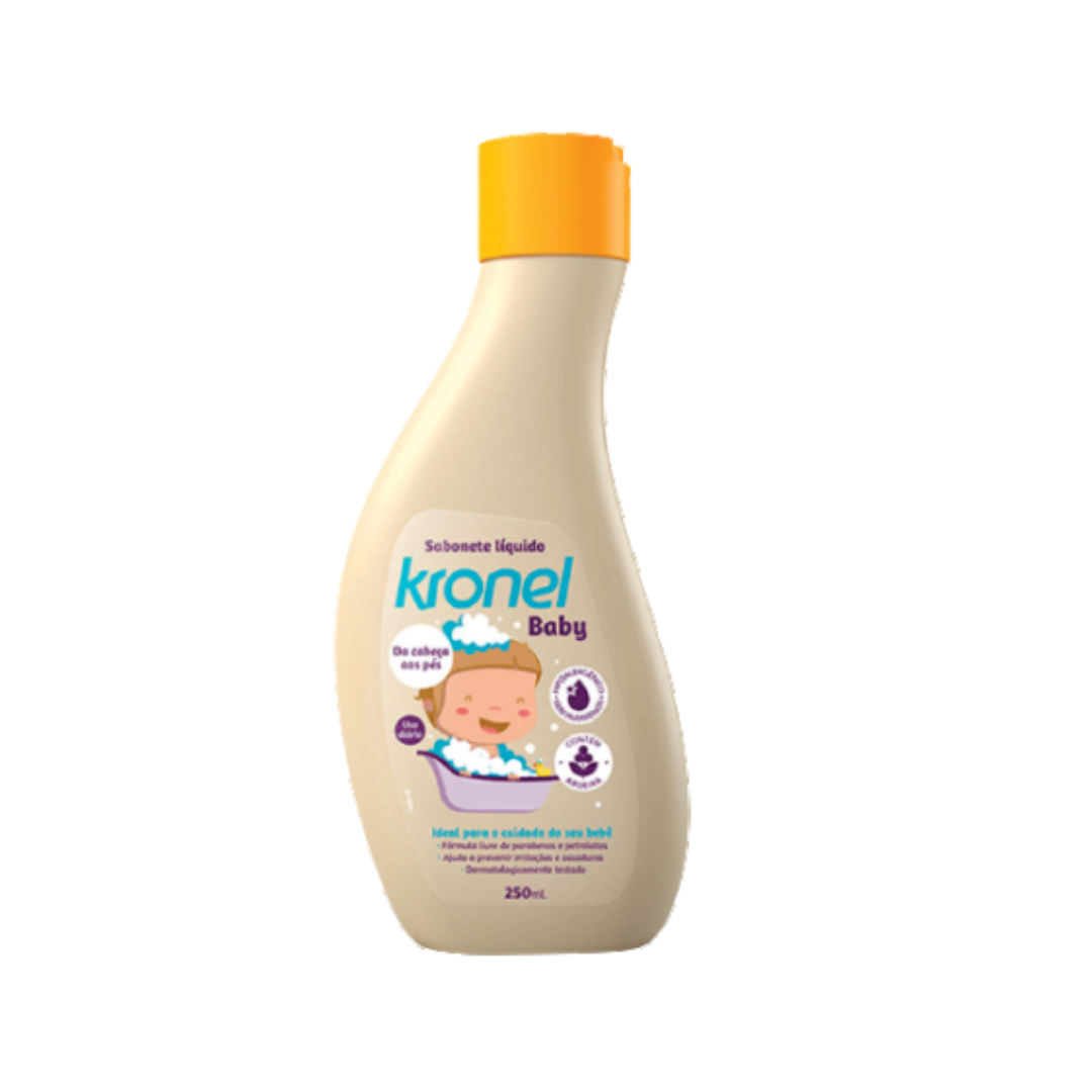 Kronel Sabonete Líquido Baby Hebron (Embalagem de 250ml)