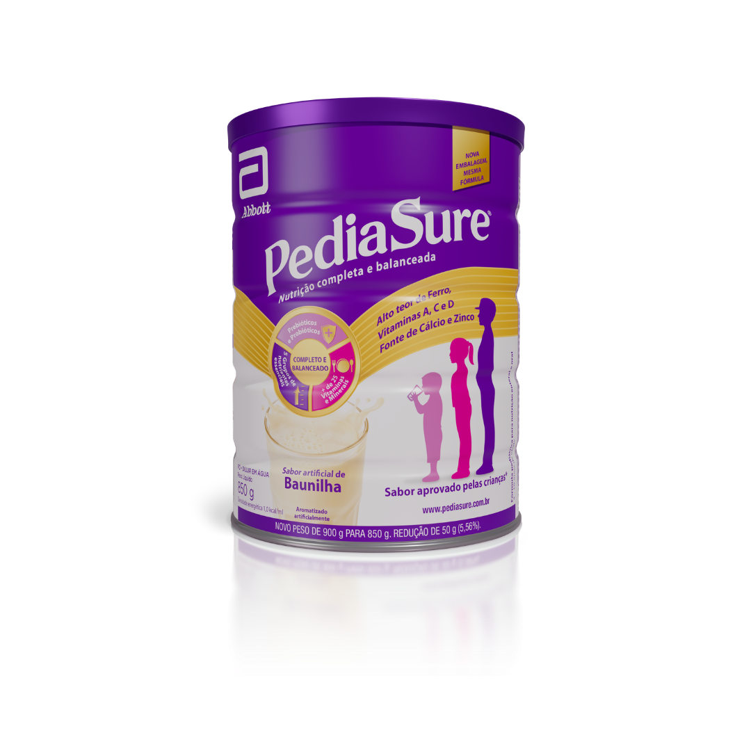 Pediasure Infantil Baunilha Abbott (Embalagem de 850g)