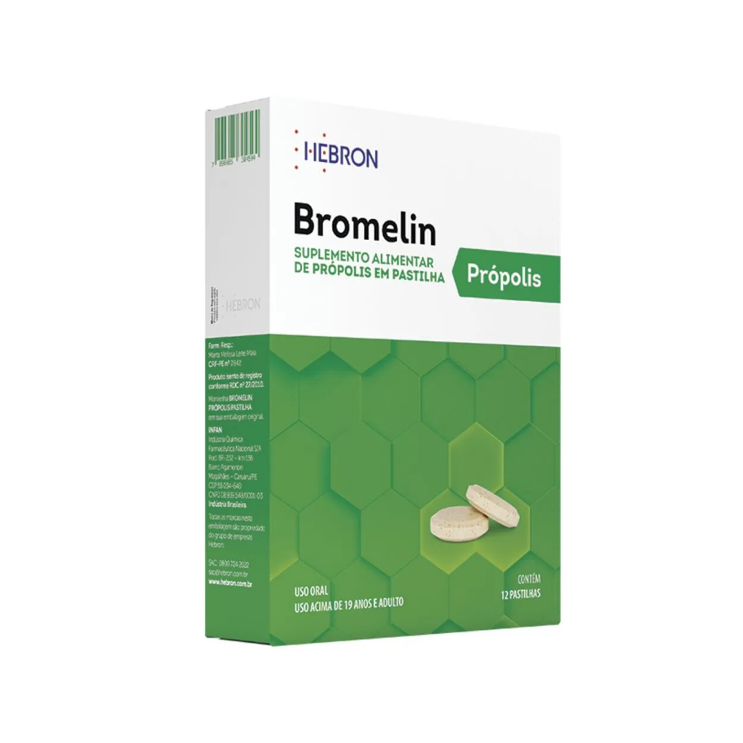 Bromelin Propolis Pastilha Or Hebron