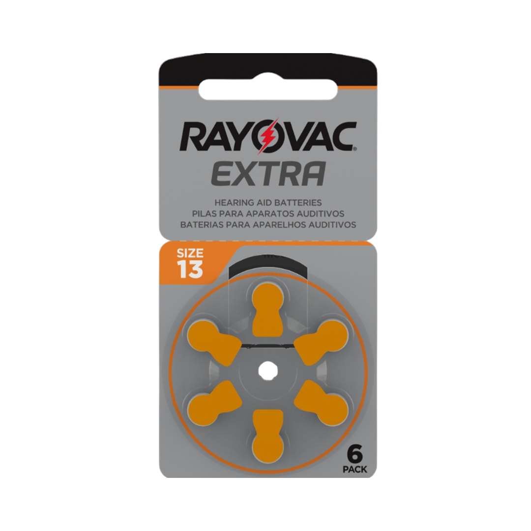 Pilha Audit Rayovac Adv Tam13 (Cartela com 6 unidades)