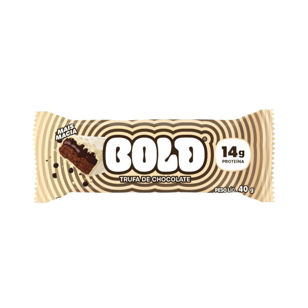 Barra de Proteína BOLD Trufa de Chocolate (Display com 12 unidades de 40g)