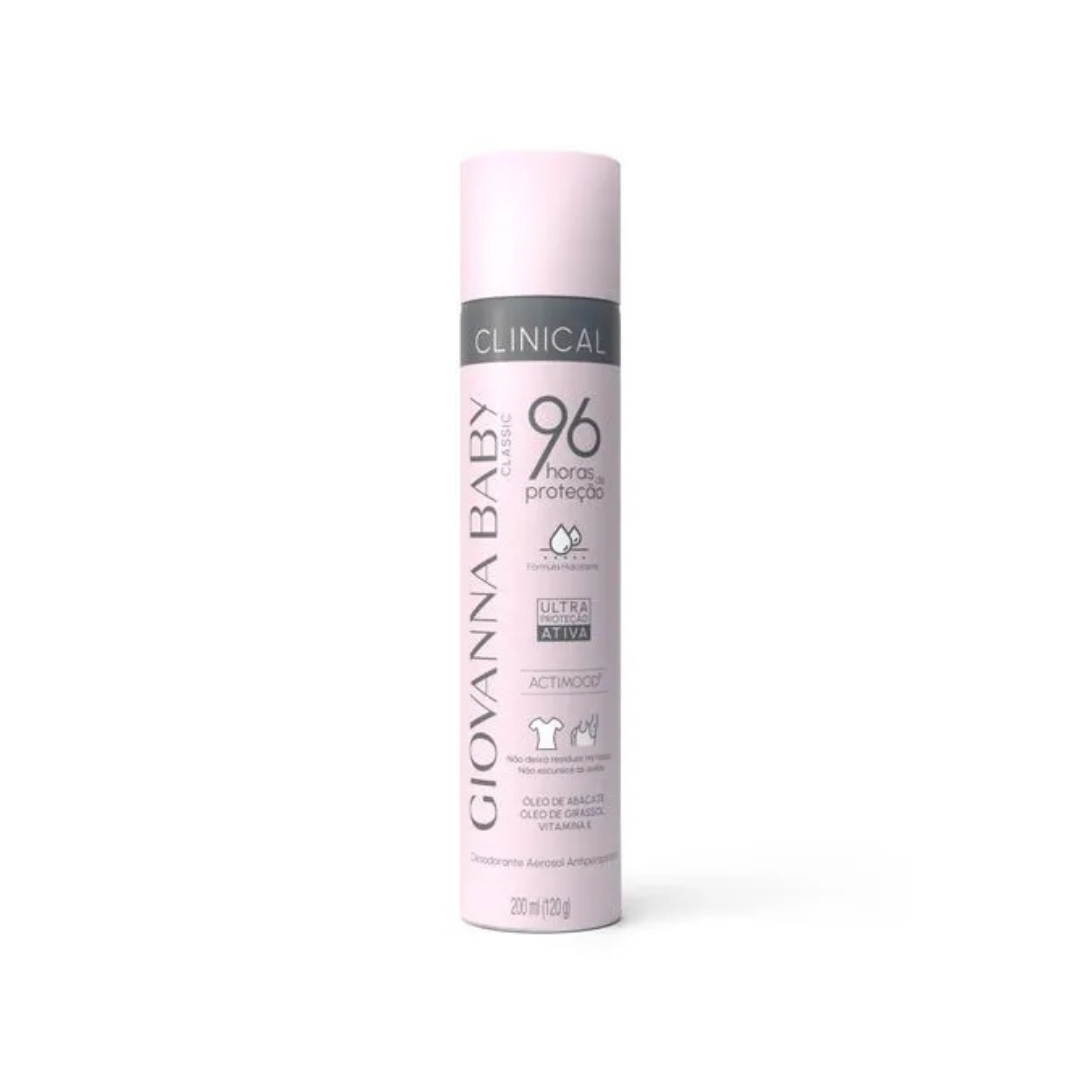 Desodorante Aerossol Classic 96h Giovanna Baby (Frasco de 200ml)