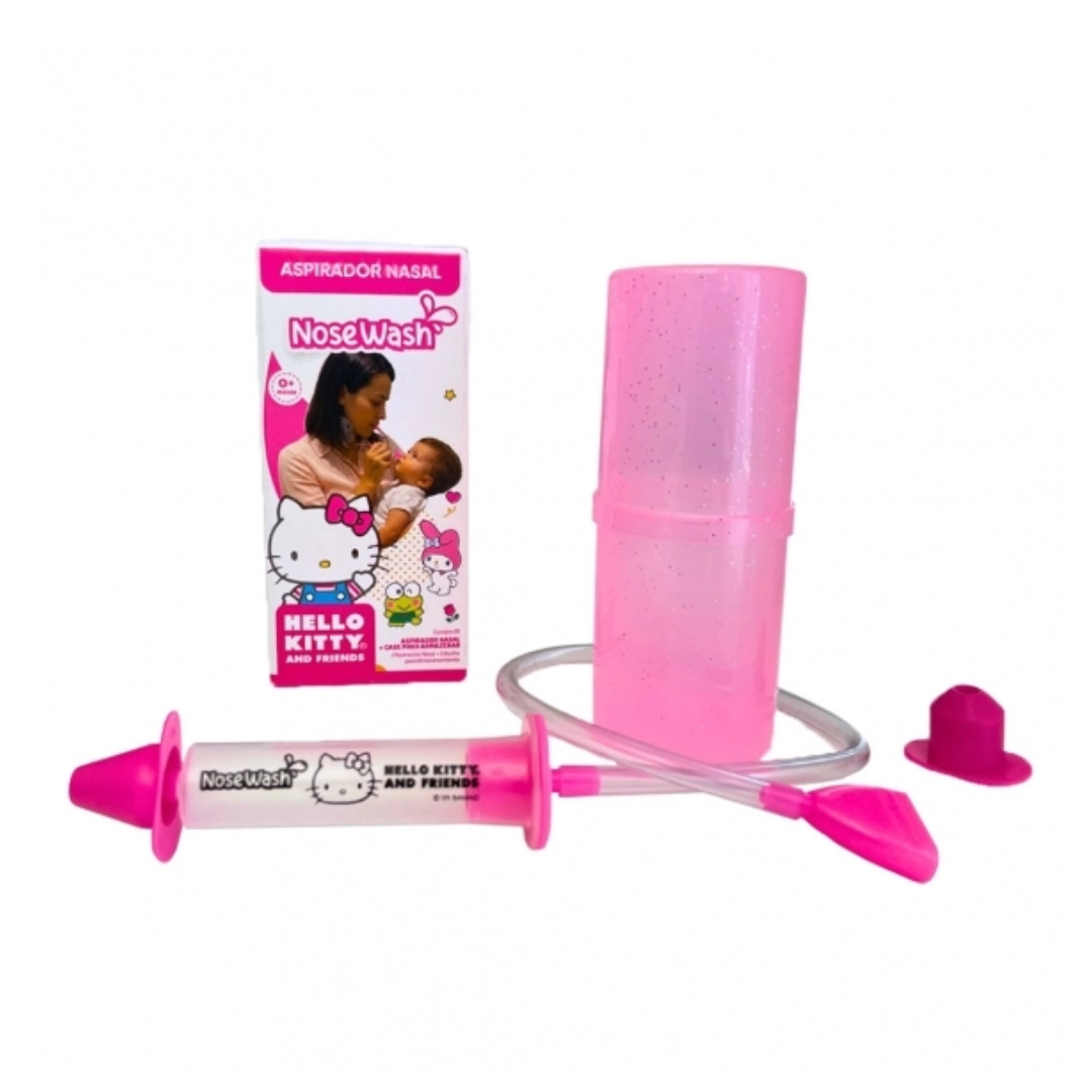 Aspirador Nasal Infantil Nosewash Hello Kitty