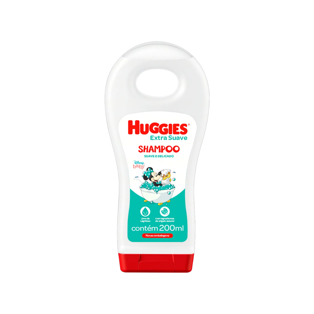 Shampoo Huggies Extra Cobertura Suave (Frasco de 200ml)